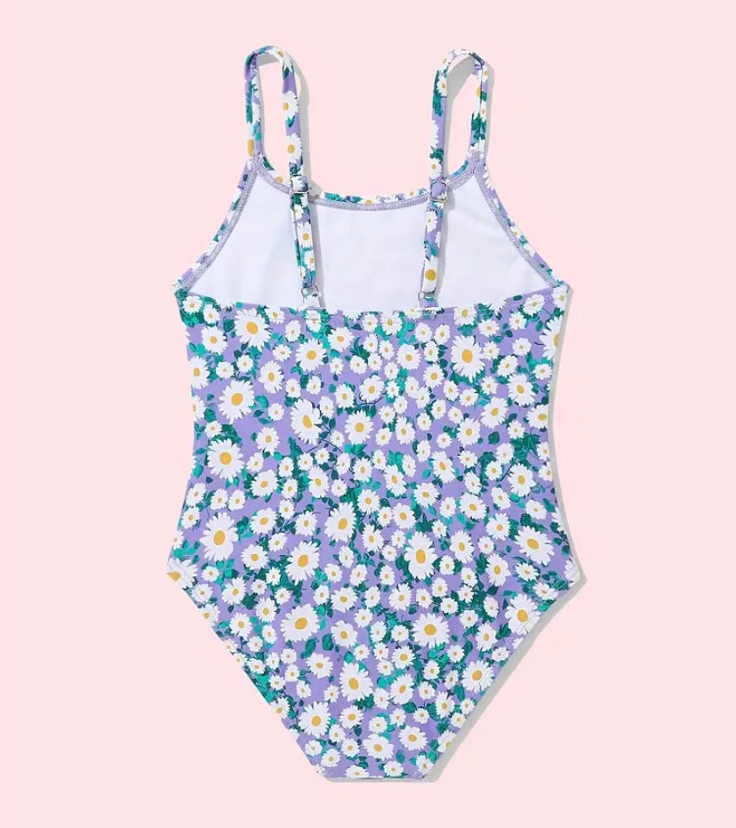 Toddler/Kid Floral Pattern One-Piece Swimsuit