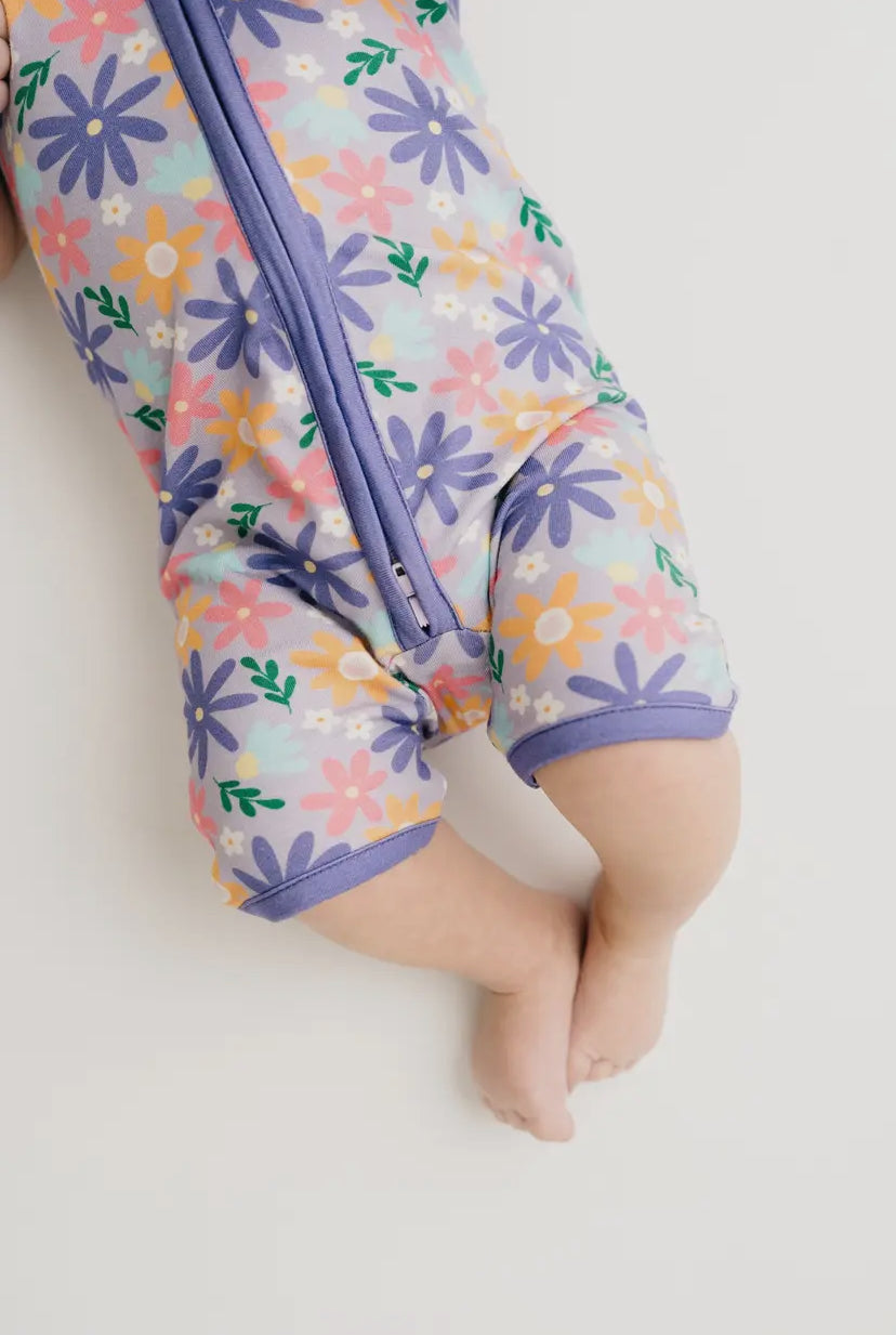 Lavender Blooms Bamboo Short Romper