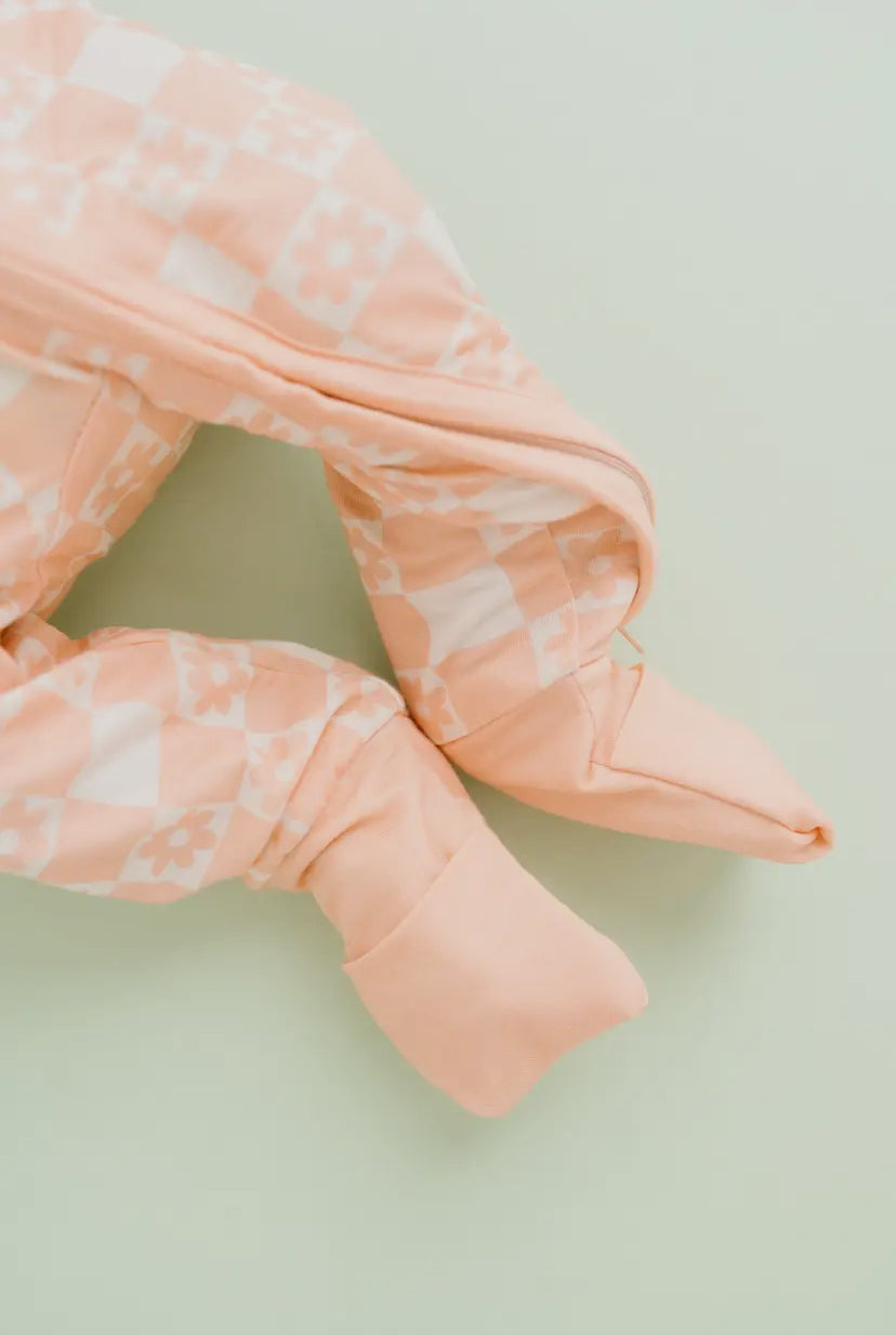 Checkered Floral Bamboo Sleeper