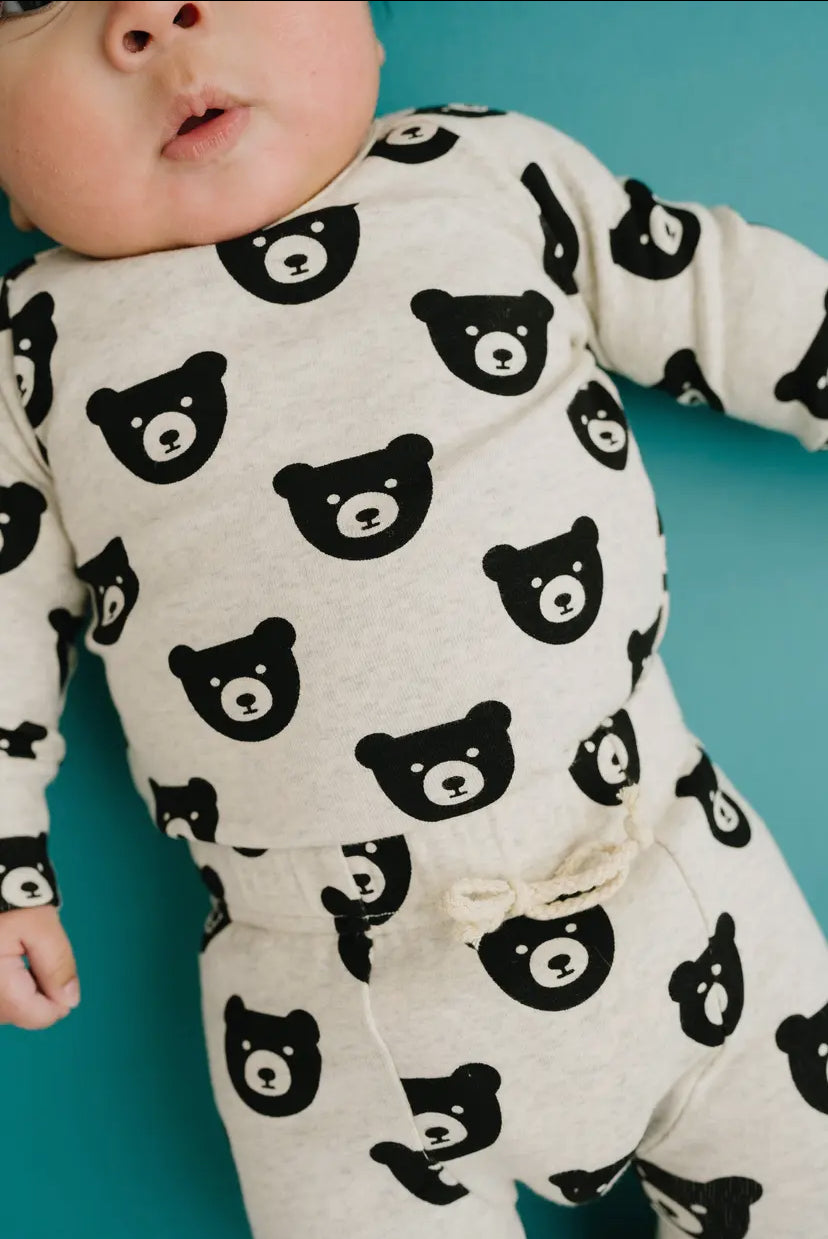 Oatmeal Bear Lounge Set
