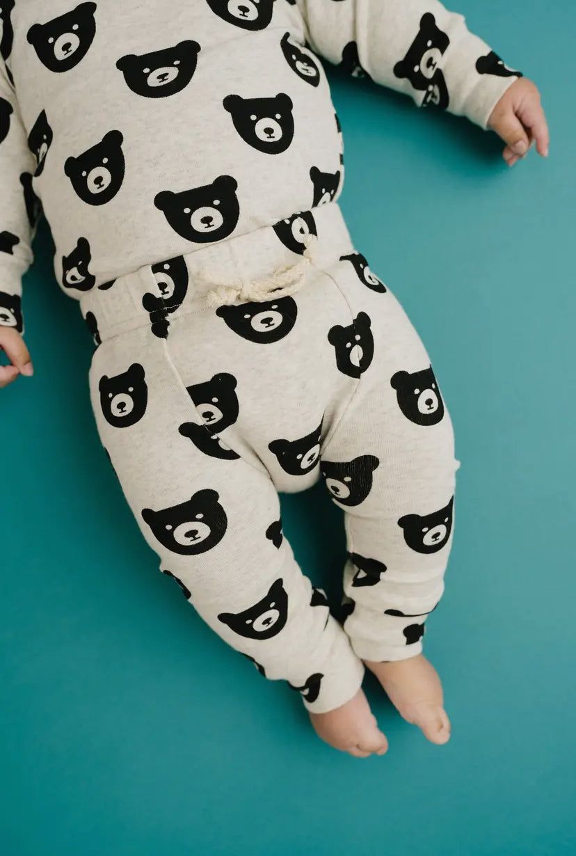 Oatmeal Bear Lounge Set