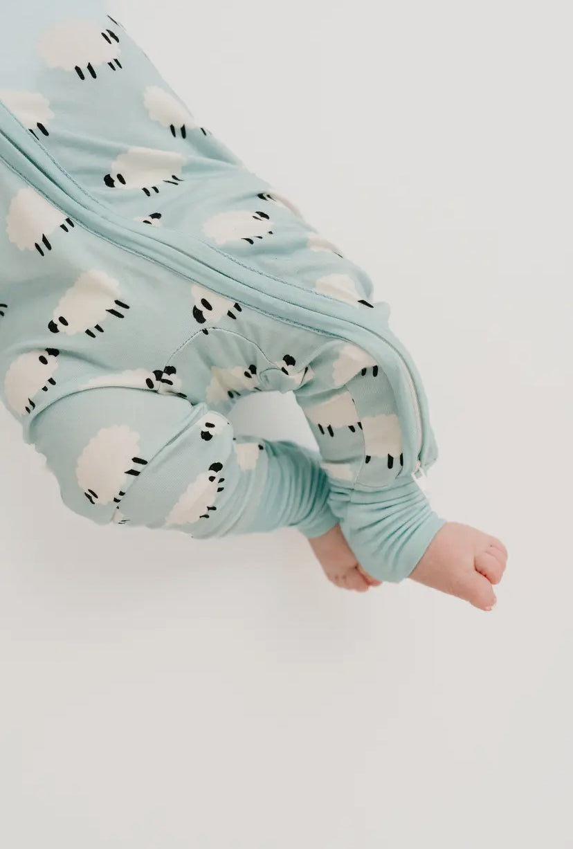 Blue Little Lamb Bamboo Sleeper