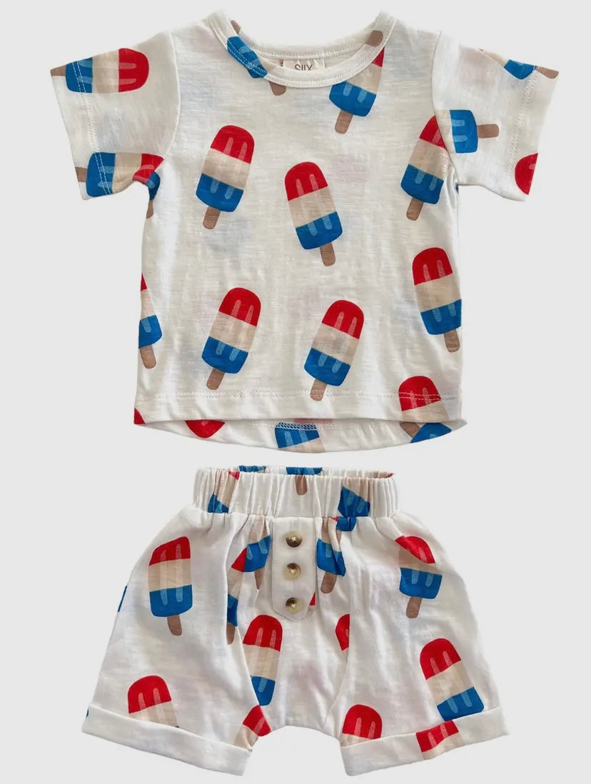 Popsicle/Organic Tee & Short Set