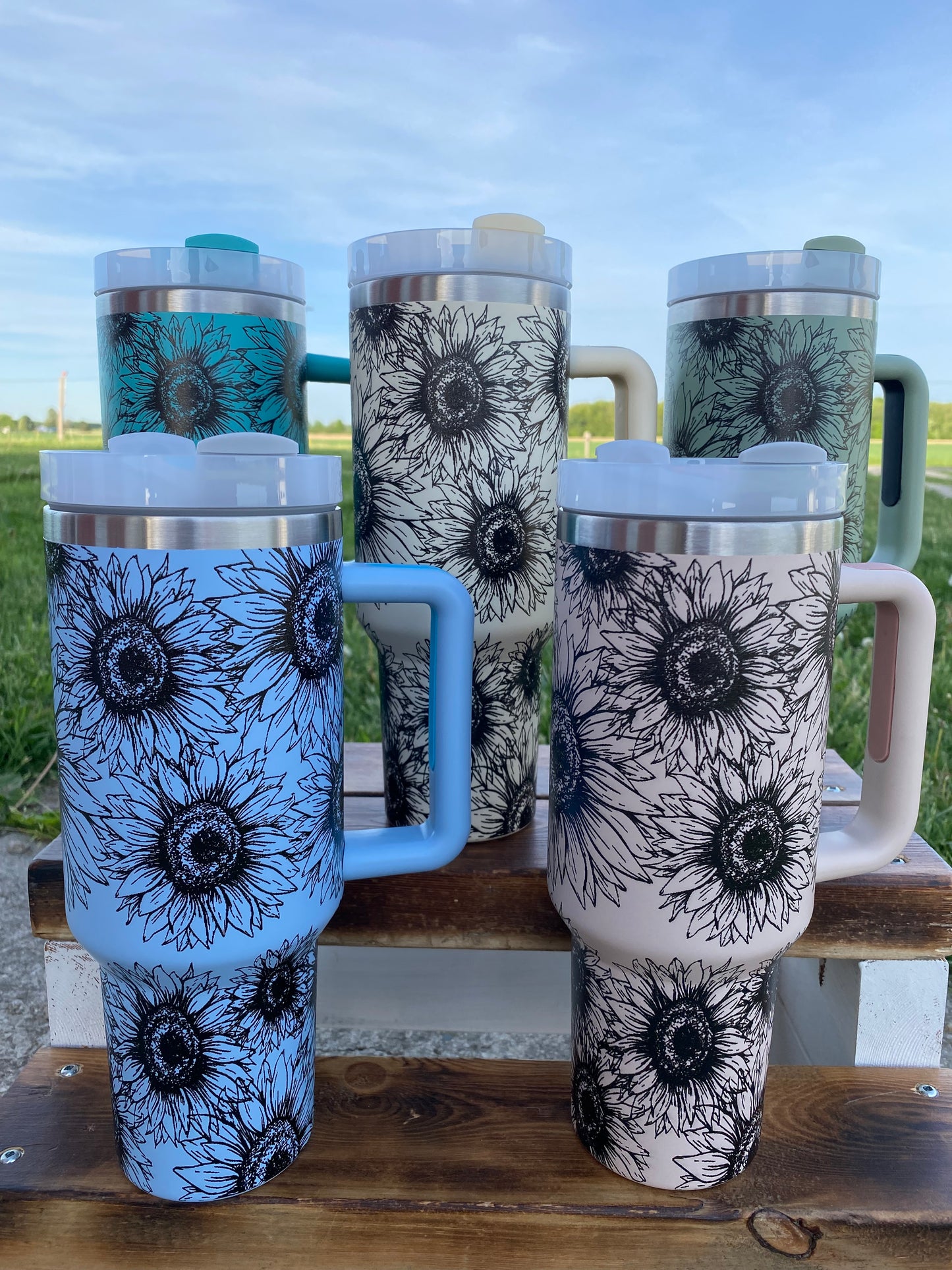 40 oz. Sunflower Insulated Tumbler