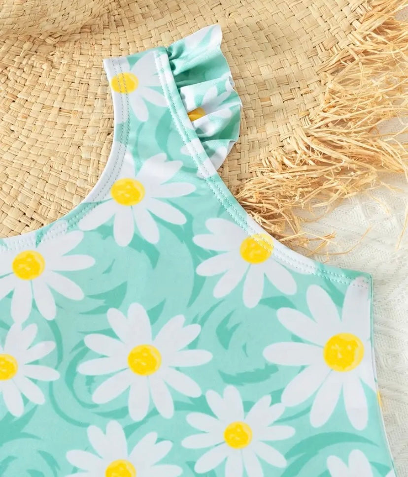 Daisy Print One-Piece Swimsuit