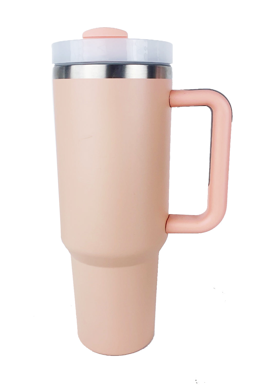 40 oz. Stainless Steel Tumbler with Upgraded Handle and Straw