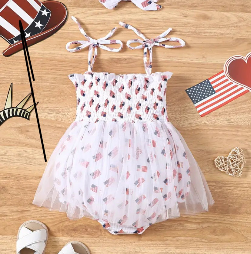 Muslin Tutu Bubble, American Flag